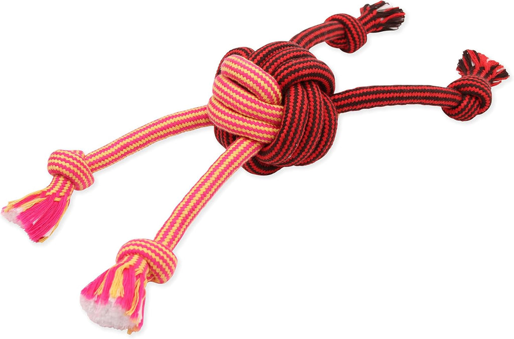 Mammoth Dog Toy Flossy Chews Monkey Fist Rope - Assorted Colors and Sizes