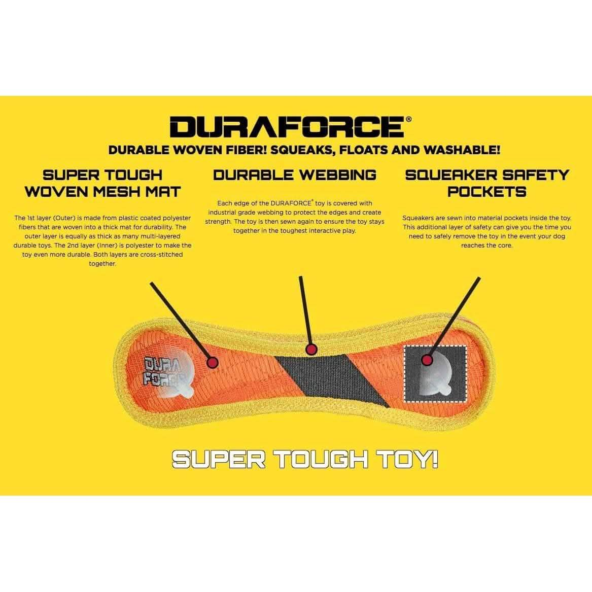 VIP DuraForce® Dog Toy Orange Crab