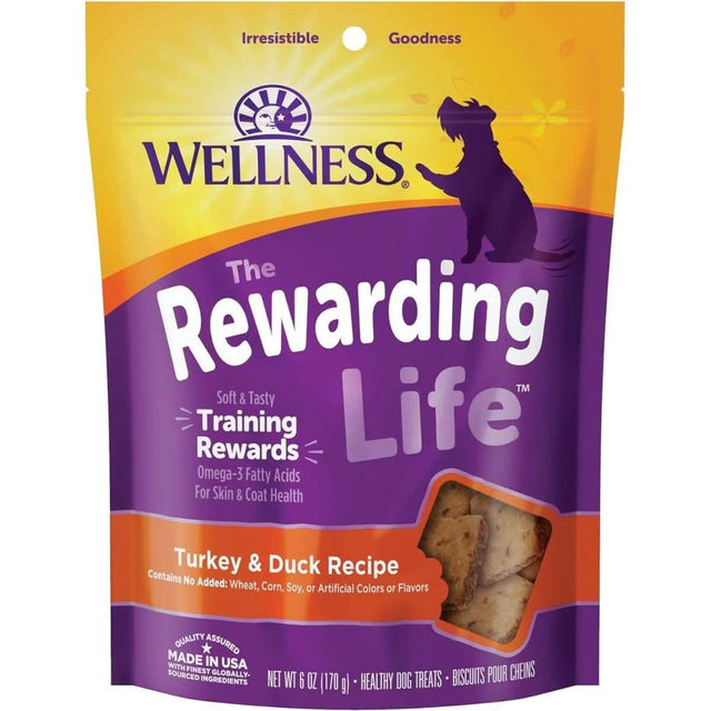 Wellness Dog Treats Soft & Chewy Rewarding Life Turkey & Duck Recipe