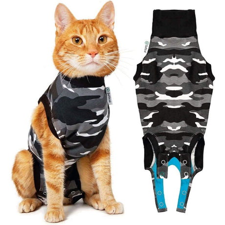 Suitical Recovery Suit for Cats - Camo