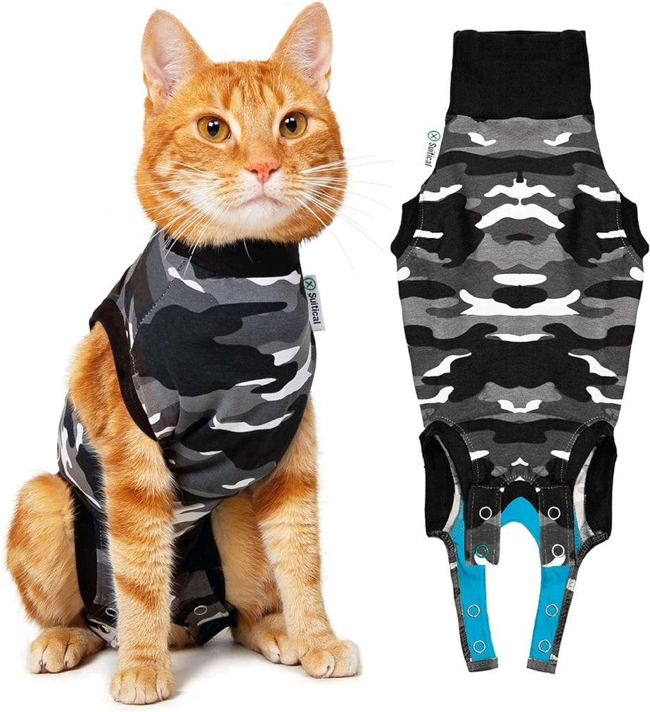 Suitical Recovery Suit for Cats - Camo