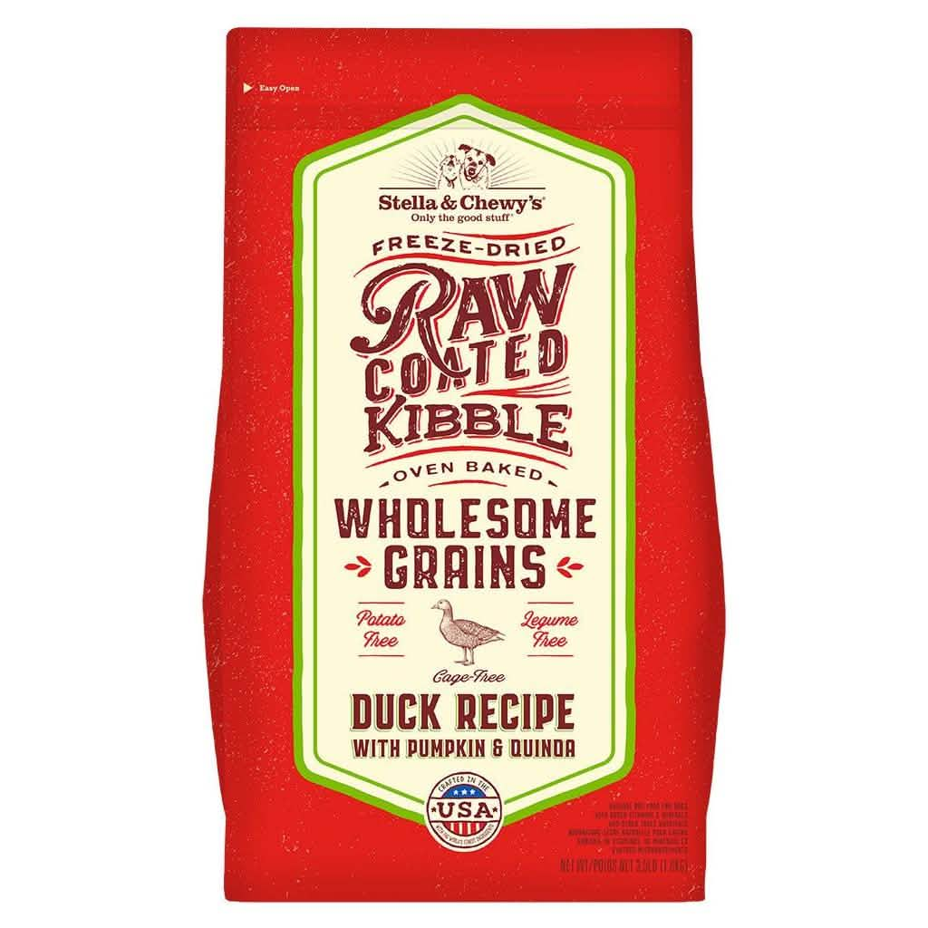 Stella & Chewy's Dry Dog Food Raw Coated Kibble Wholesome Grains Duck Recipe