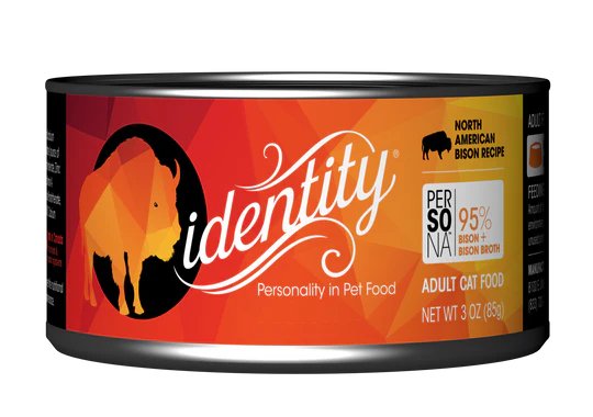 Identity Wet Cat Food 95% Bison Paté Recipe