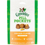 Greenies Pill Pockets for Dogs Capsule Size Chicken Flavor 30 Count