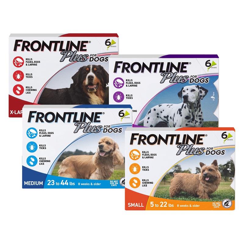 Frontline Plus Flea & Tick Drops for Dogs