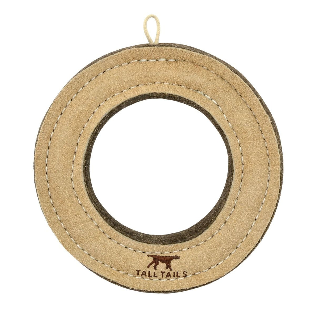 Tall Tails Dog Toy Leather Ring