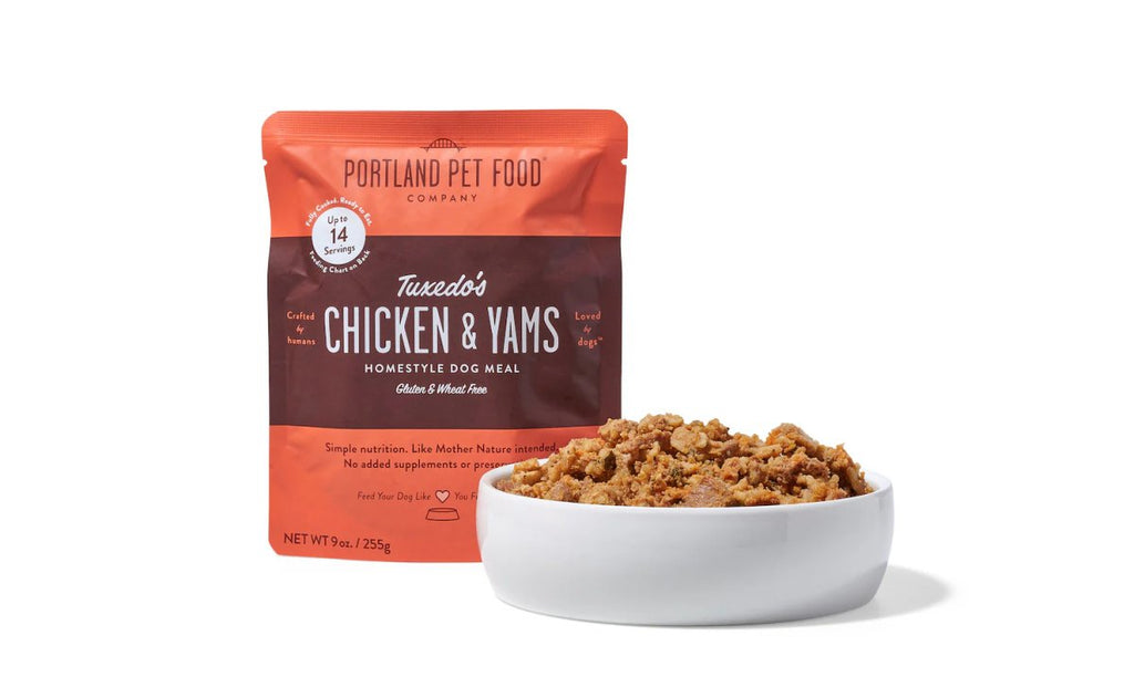 Portland Pet Food Company Cooked Refrigerated Dog Food Tuxedo's Chicken & Yams