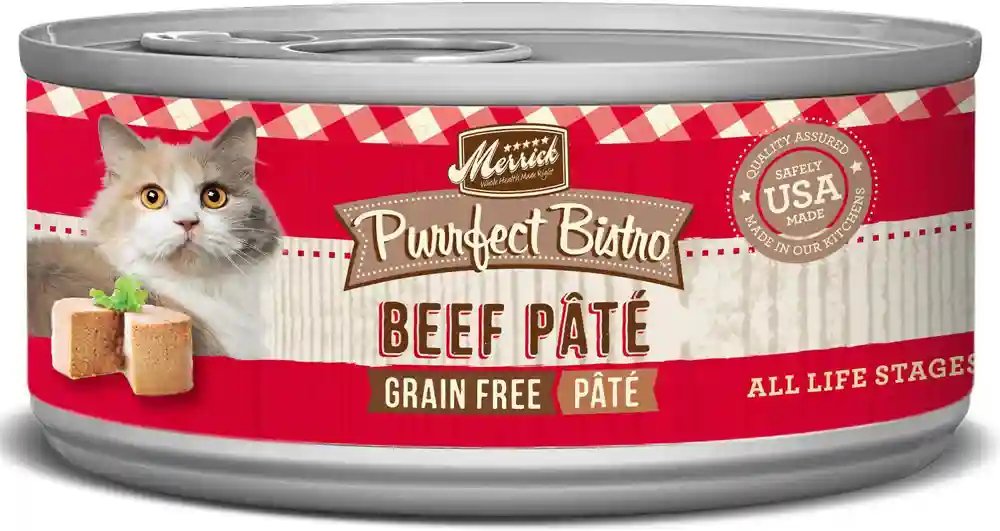 Merrick Wet Cat Food Purrfect Bistro Pate Beef Recipe