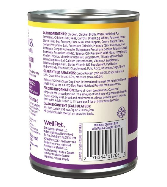 Wellness Wet Dog Food Complete Health Chicken Stew