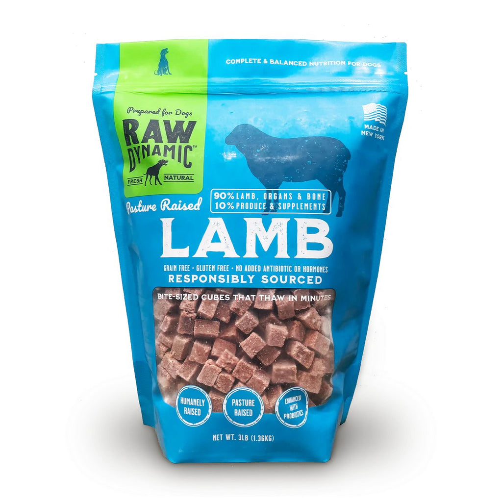 Raw Dynamic Raw Frozen Dog Food Pasture Raised Lamb Formula