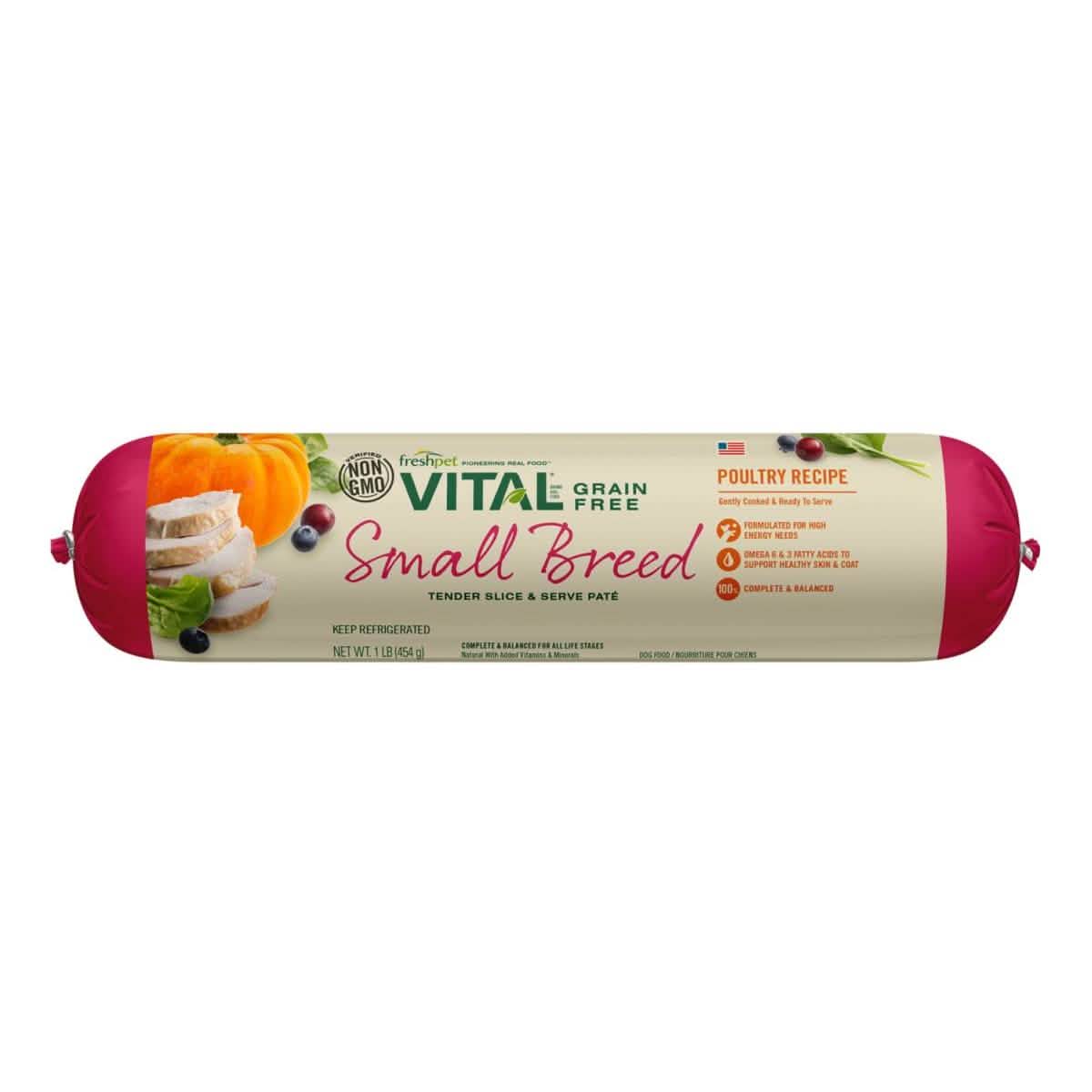 FreshPet Vital Cooked Refrigerated Dog Food Small Breed Poultry