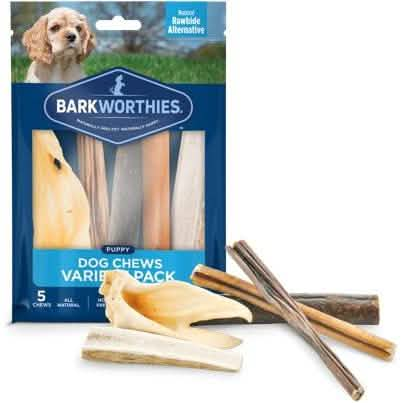 Barkworthies Dog Treat Puppy Dog Chews Variety Pack