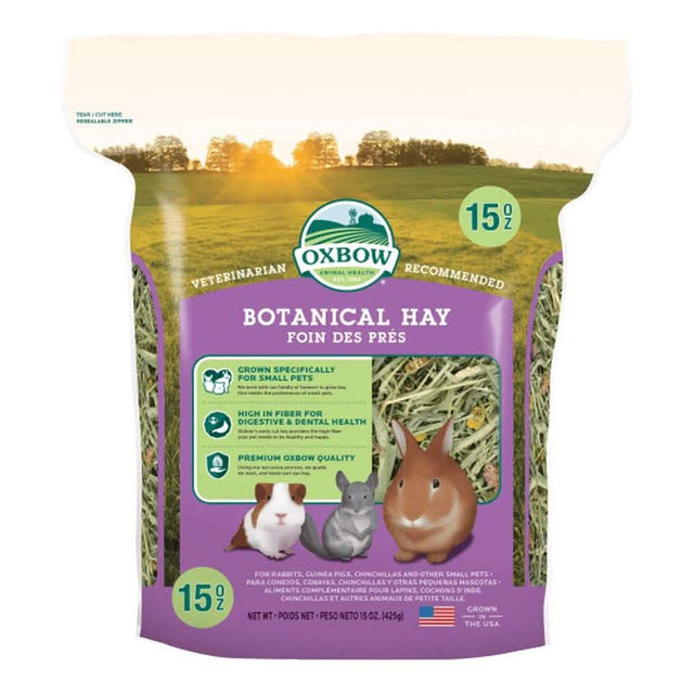 Oxbow Botanical Hay for Rabbits, Guinea Pigs, Chinchillas, and Other Small Pets