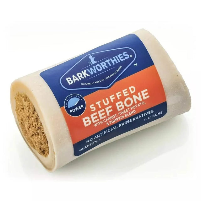 BodP Barkworthies STUFFED BONE BEEF & PUMPKIN 3-4"