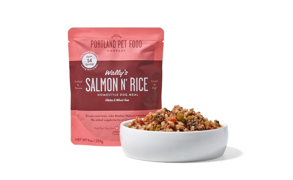 Portland Pet Food Company Cooked Refrigerated Dog Food Wally's Salmon N' Rice