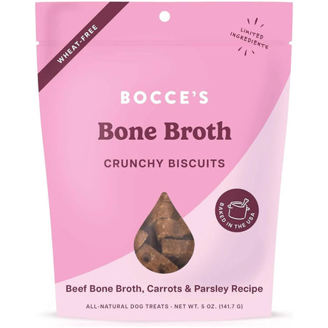 Bocce's Dog Treat Crunchy Biscuits Bone Broth Beef, Carrots & Parsley Recipe