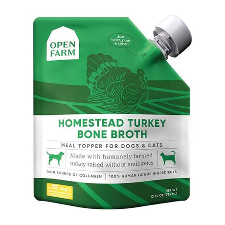 Open Farm Homestead Turkey Bone Broth for Dogs