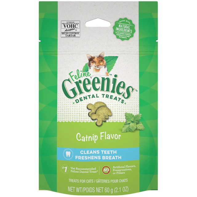 Greenies Cat Treat Catnip Flavor Feline Greenies Dental Treats