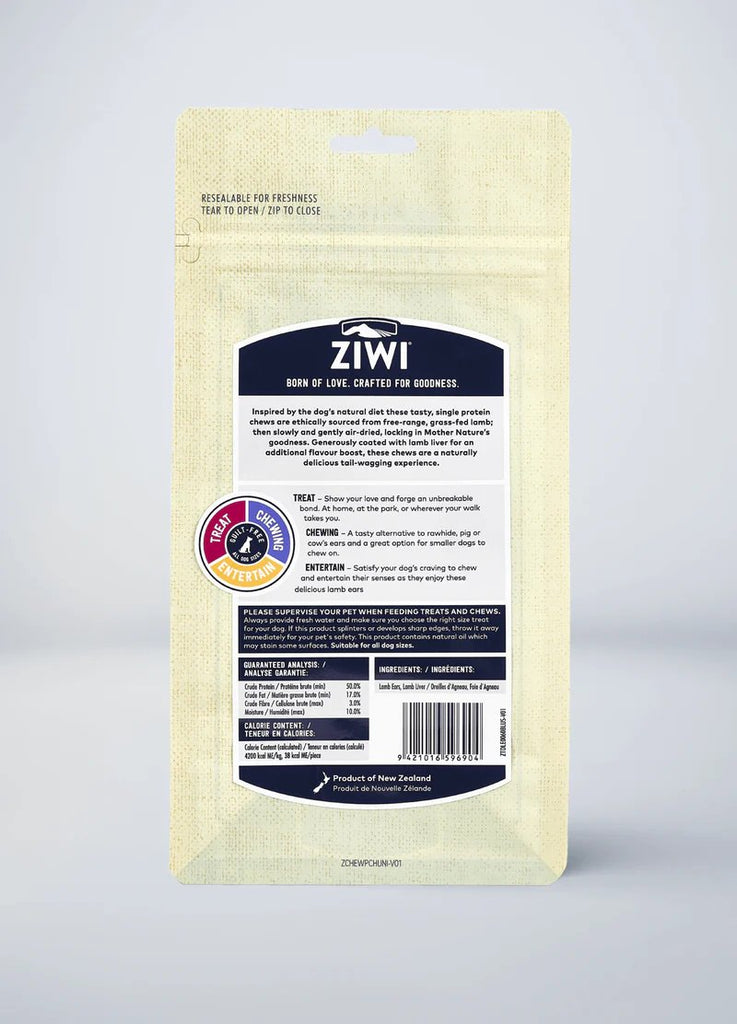 Ziwi Peak Dog Chew Liver Coated Lamb Ears