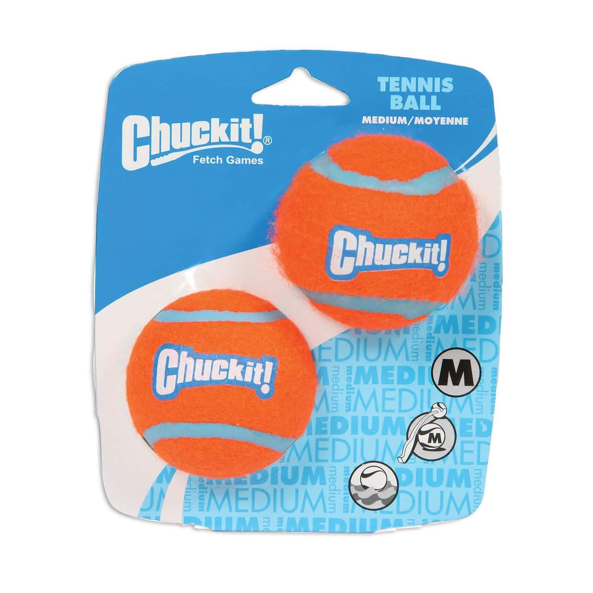 Chuckit Dog Toy Tennis Ball 2pk