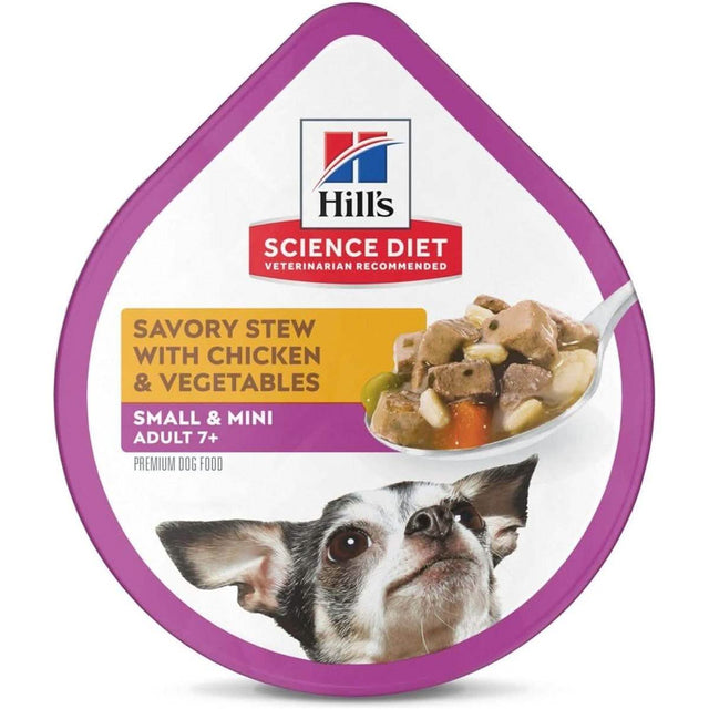 Hill's Science Diet Small & Mini Adult 7+ Savory Stew with Chicken & Vegetables