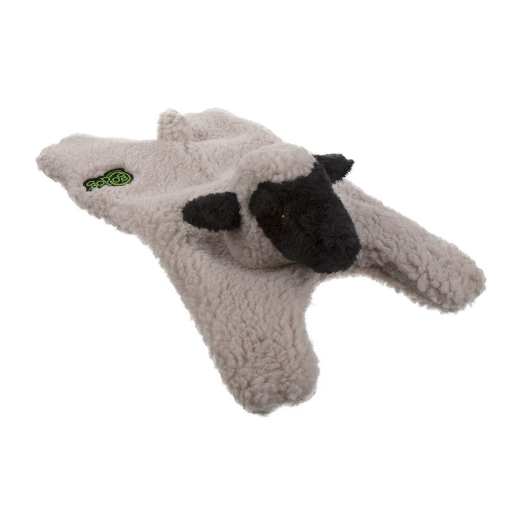 GoDog Dog Toy Barnyard Buddies Flattie Lamb