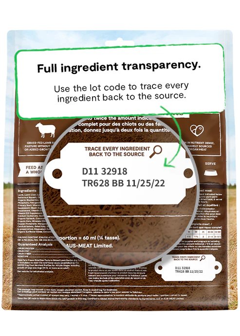 Open Farm Freeze-Dried Raw Dog Food Pasture Raised Lamb Recipe