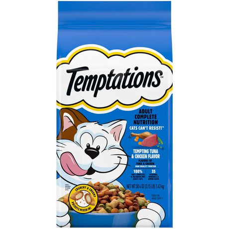 Whiskas Temptations Dry Cat Food Tempting Tuna and Chicken