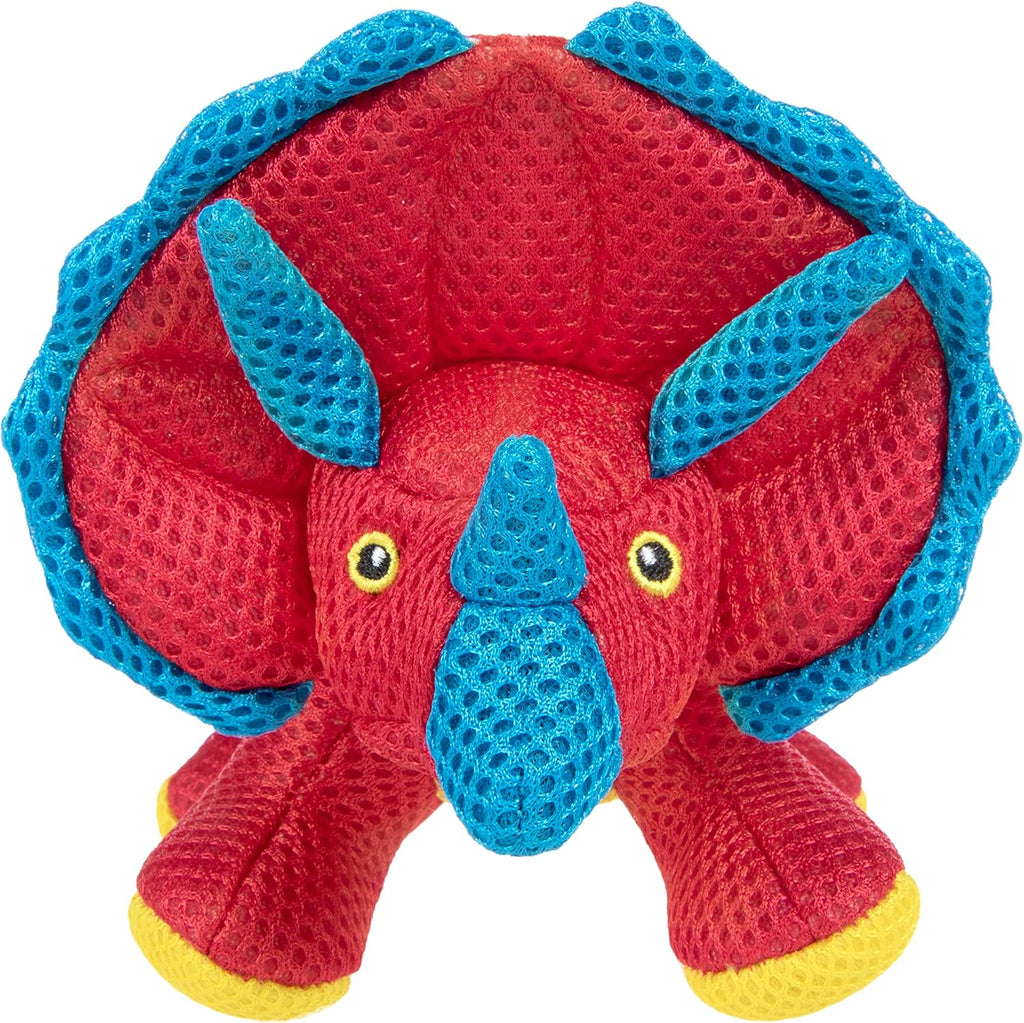 GoDog Dog Toy Double Chew Guard Dinos Triceratops