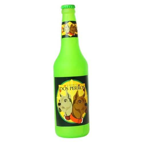 VIP Silly Squeakers® Dog Toy Beer Bottle Dos Perros