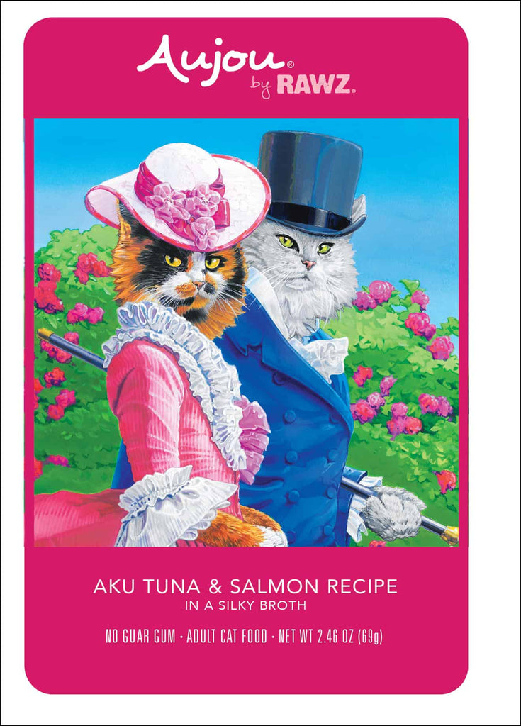 Aujou by RAWZ Aku Tuna & Salmon Recipe in a Silky Broth Adult Cat Food