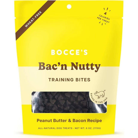 Bocce's Dog Treat Training Bites Bac'n Nutty Peanut Butter & Bacon Recipe