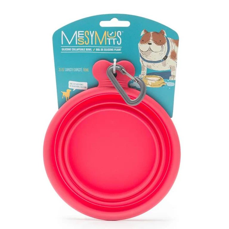 Messy Mutts Silicone Collapsible Bowl - Assorted Colors