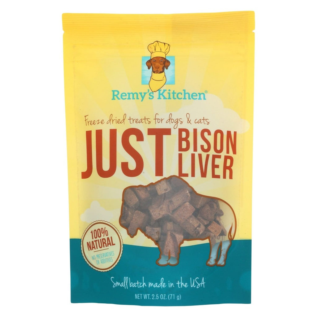 Remy's Kitchen Dog & Cat Treat Just Bison Liver