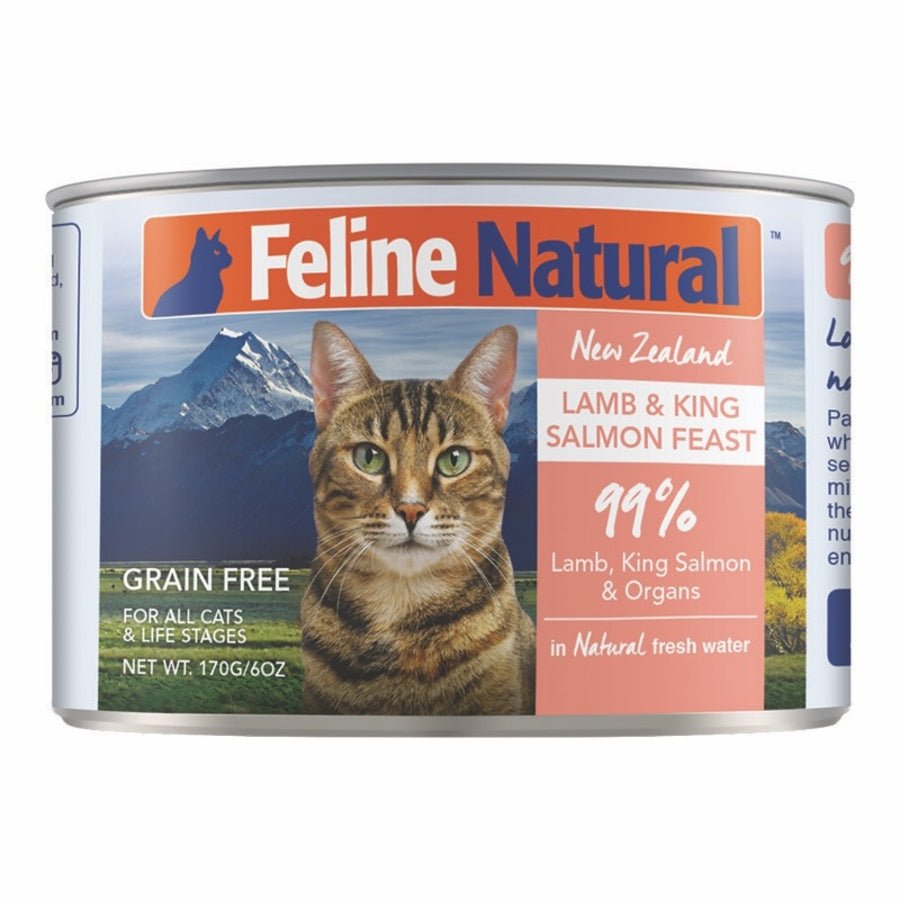 Feline Natural Wet Cat Food Lamb &amp; King Salmon Feast