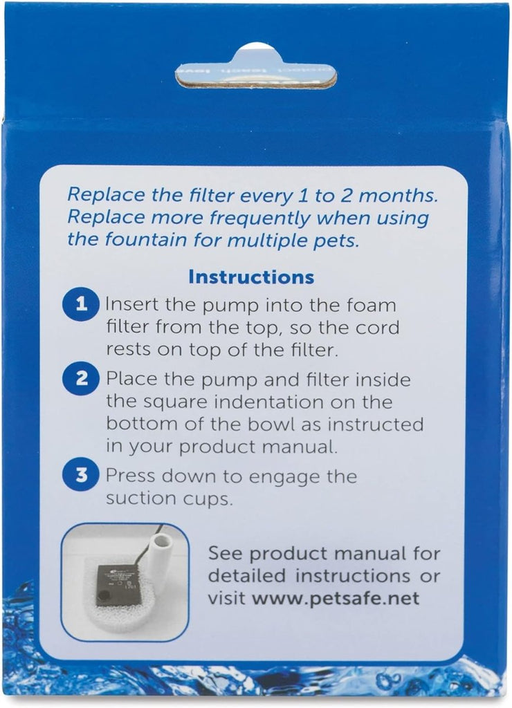 PetSafe Drinkwell Water Fountain Replacement Foam Filters #5