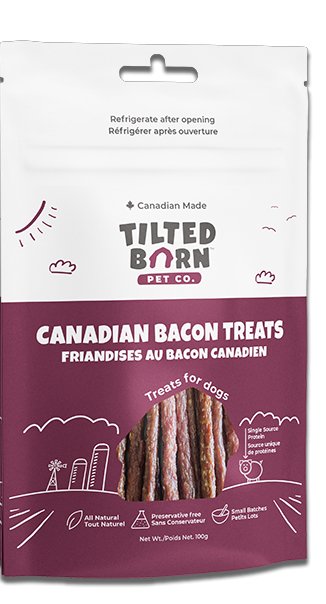 Tilted Barn Dog Treat Canadian Bacon Recipe