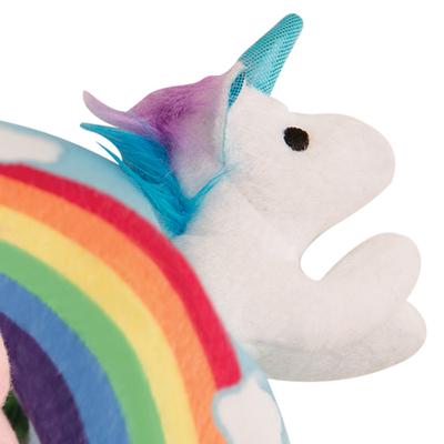 SnugArooz Dog Toy Hide & Seek Rainbow with Unicorns