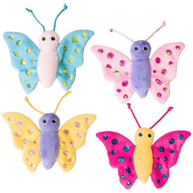 SPOT Catnip Cat Toy Shimmer Glimmer Butterfly - Assorted Colors