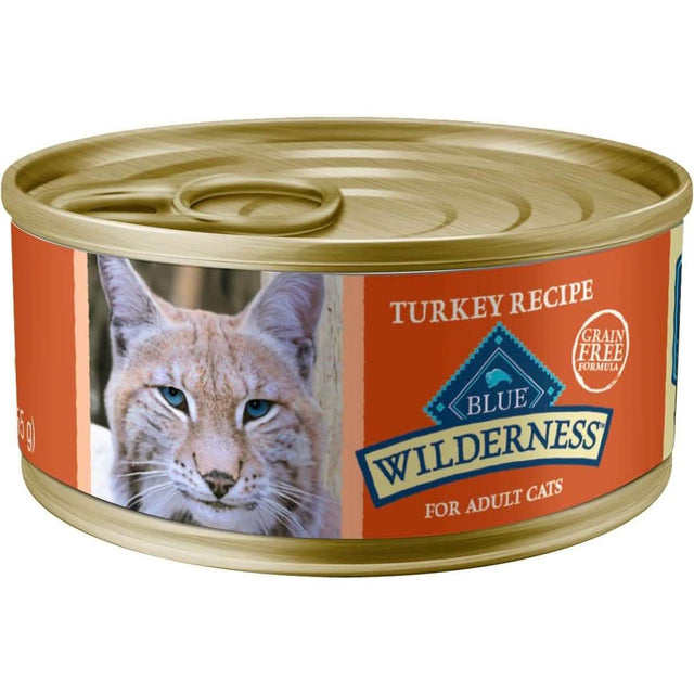 Blue Buffalo Wet Cat Food Wilderness Turkey Recipe for Adult Cats