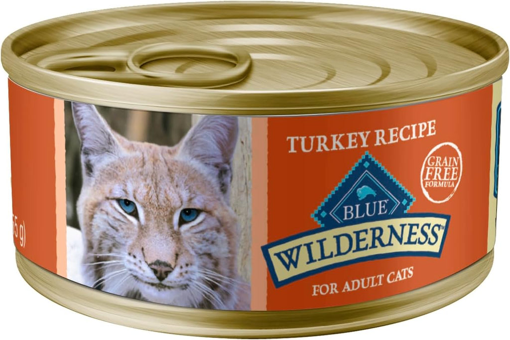 Blue Buffalo Wet Cat Food Wilderness Turkey Recipe for Adult Cats