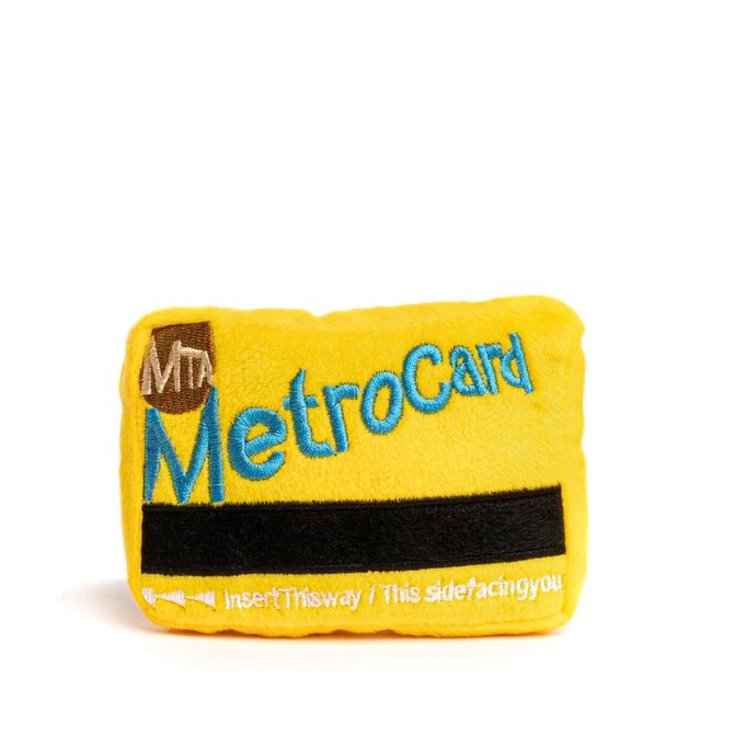 FabDog MTA Metro Card Plush Toy