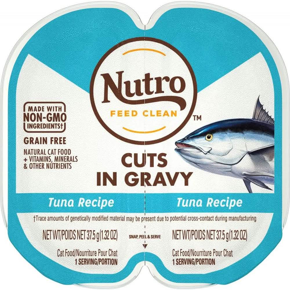 Nutro Wet Cat Food Perfect Portions Cuts in Gravy Tuna Recipe