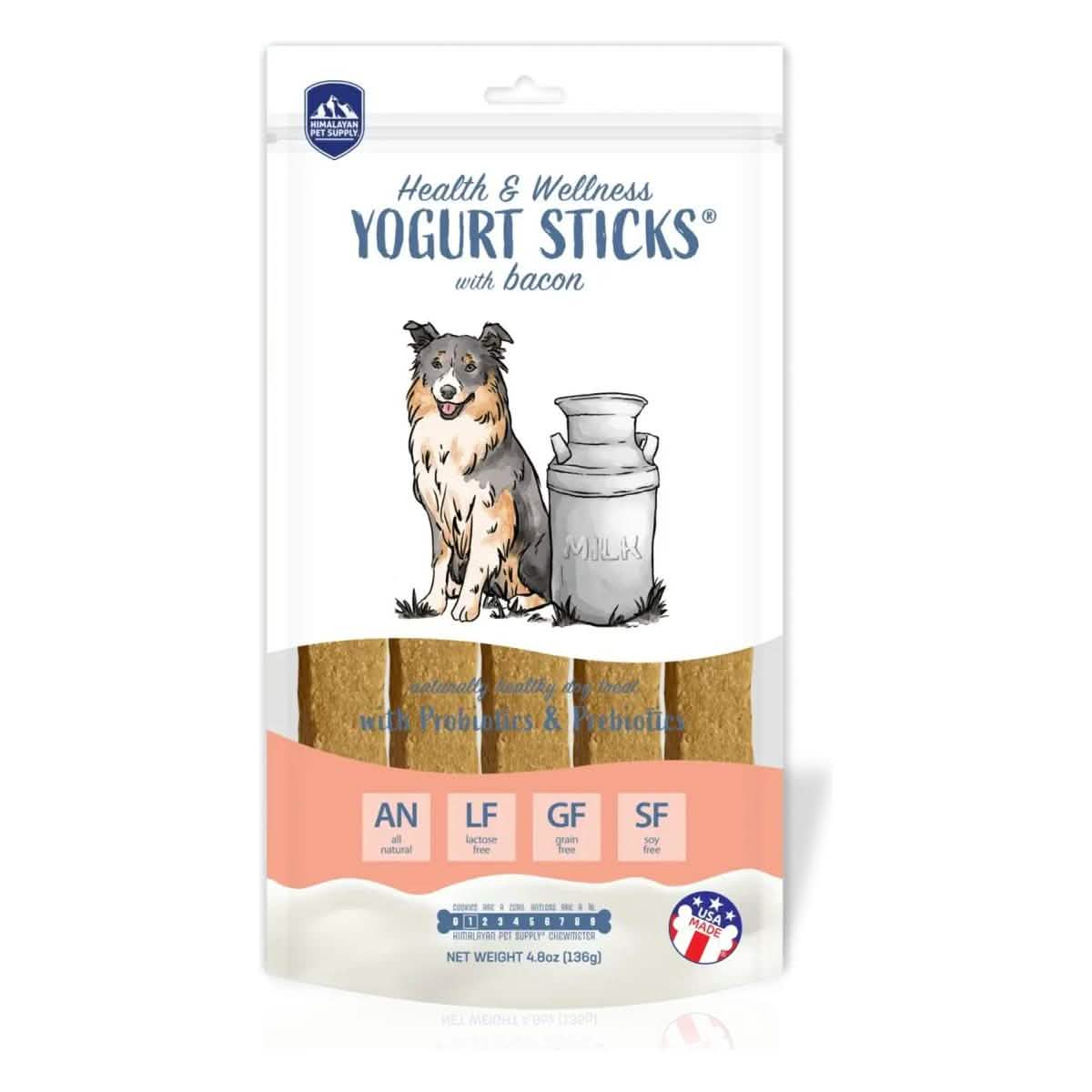 Himalayan Pet Supply Dog Treat Yogurt Sticks with Bacon