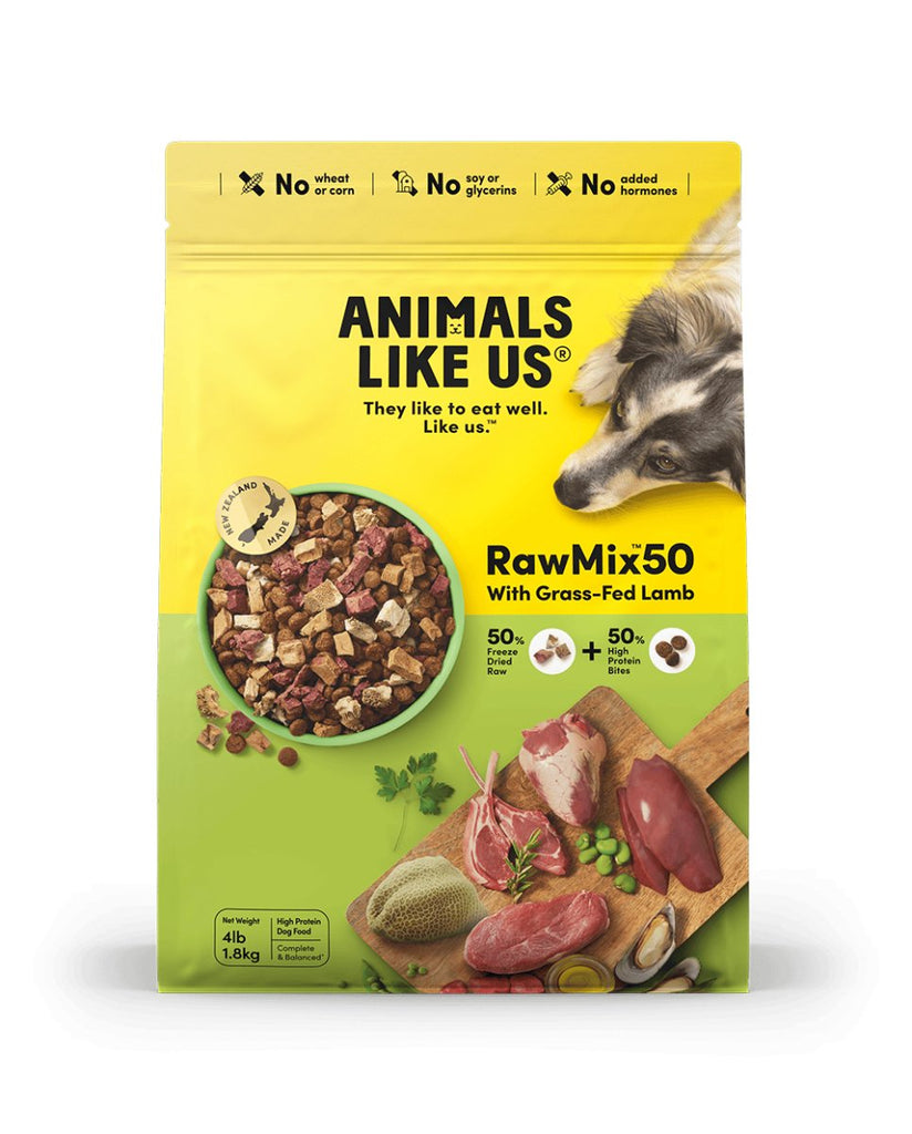 Animals Like Us Freeze-Dried Dog Food RawMix50 with Grass-Fed Lamb