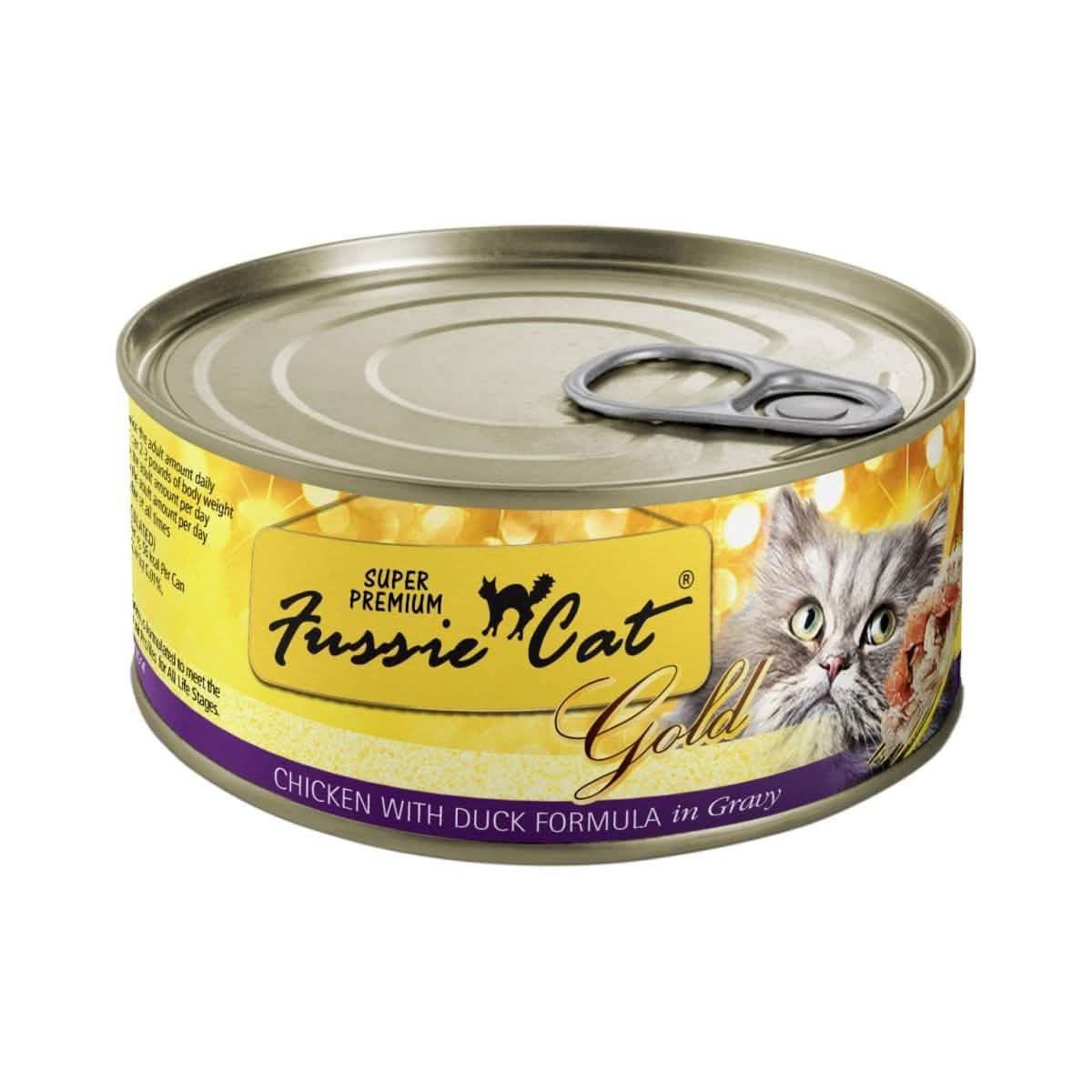 Fussie Cat Wet Cat Food Gold Chicken with Duck Formula in Gravy