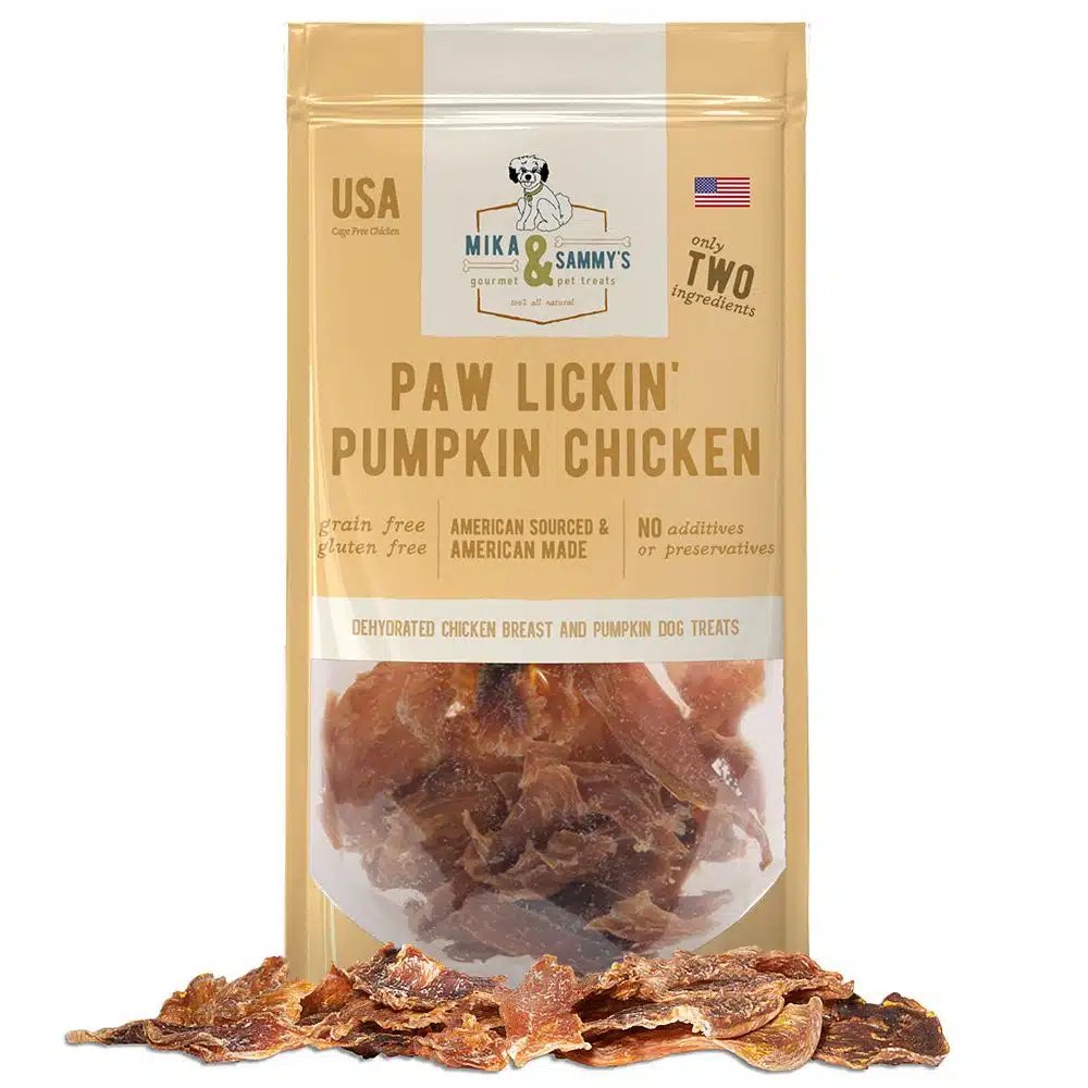 Mika &amp; Sammy's Dog Treat Paw Lickin' Pumpkin Chicken