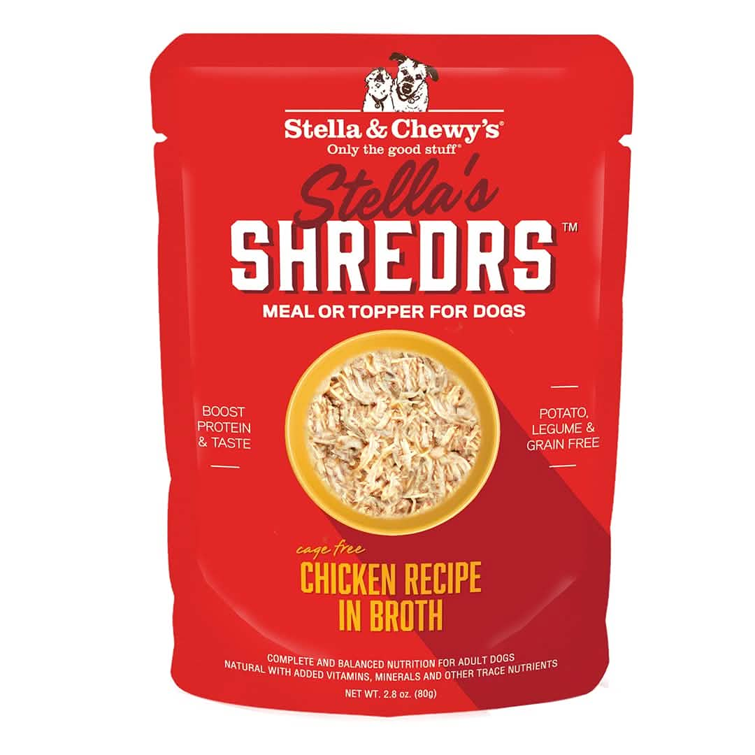 Stella & Chewy's Wet Dog Food Stella's Shredrs Chicken Recipe in Broth