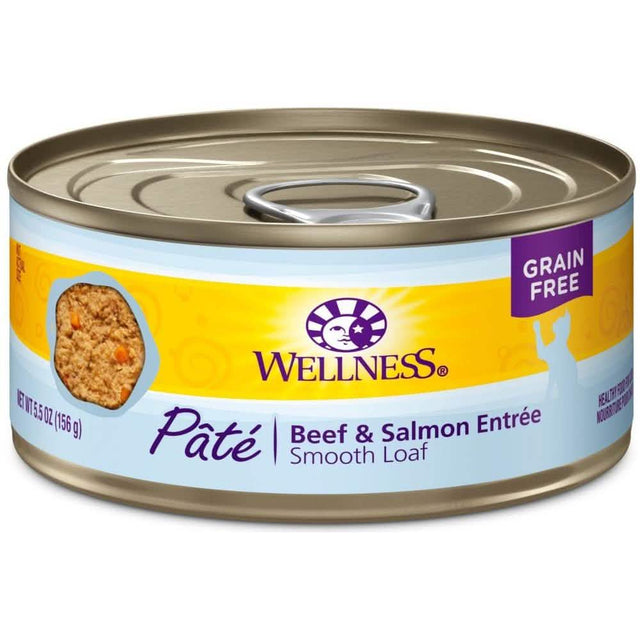 Wellness Wet Cat Food Complete Health Paté Beef & Salmon Entrée