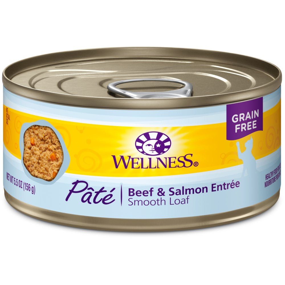 Wellness Wet Cat Food Complete Health Paté Beef & Salmon Entrée